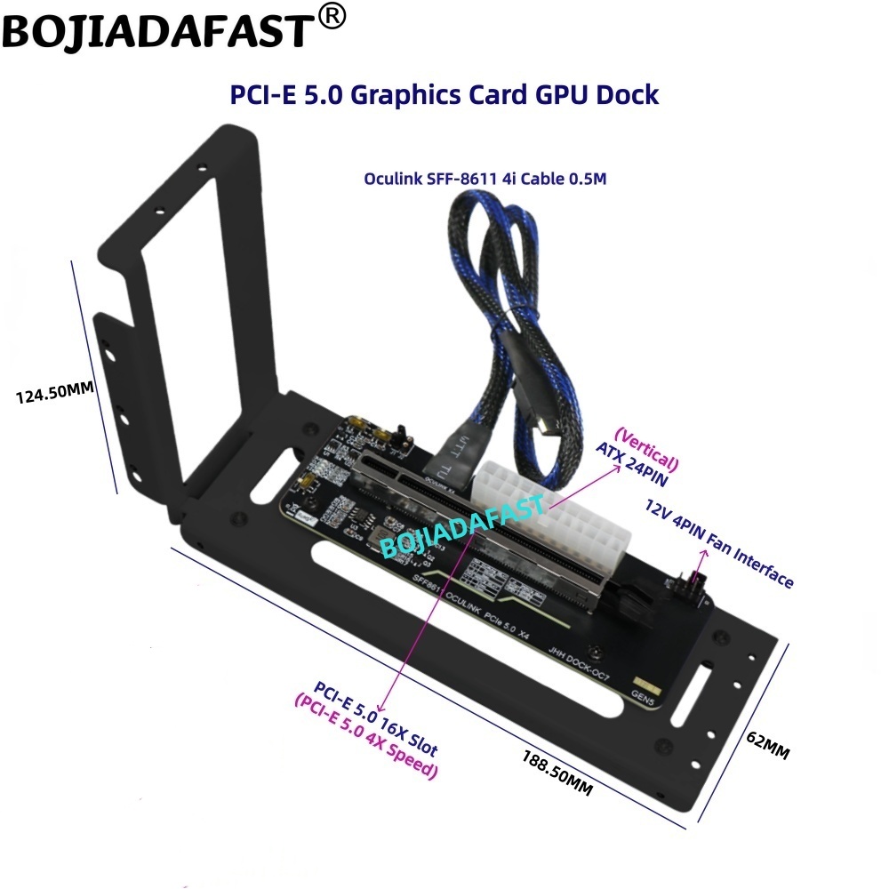 PCI-E 5.0 X4 OCuLink 외장 그래픽 카드 - Oculink Egpu Dock Graphics Card 리뷰 및 가격