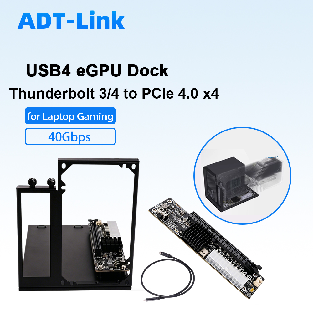 ADT-Link USB4 eGPU 도크 썬더볼트 3/4 - Thunderbolt 4 External Gpu Enclosure 리뷰 및 가격