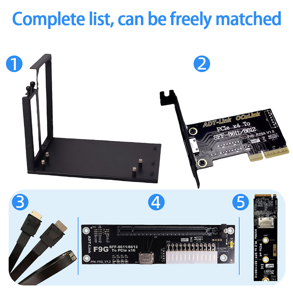OCuLink SFF-8611/8612 - PCIe X - Oculink Egpu Dock Graphics Card 리뷰 및 가격